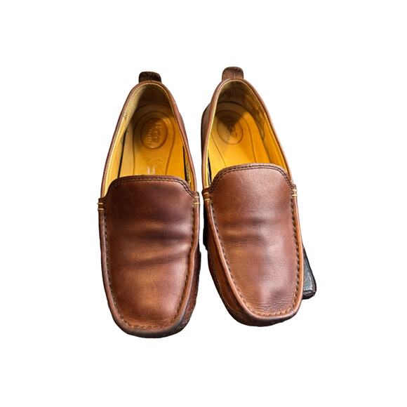 Men’s Size 7.5 Stout brown UGG HUNLEY Leather Loafers Driving Shoes F8007F - Picture 4 of 6